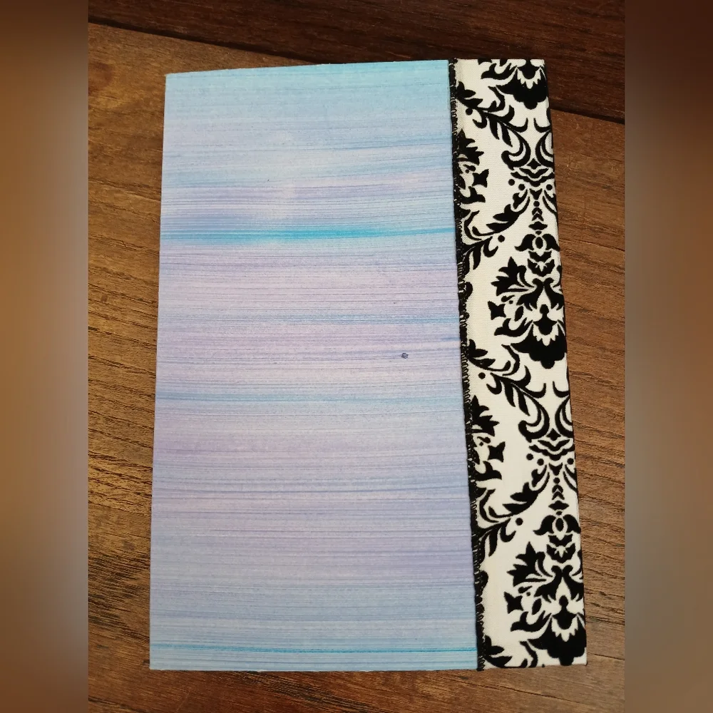 Jansen Designs Hand Crafted Purple Blue Brushed Journal Demask Spine 150 Pages